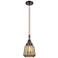 Downtown Caden Chatham 7"W Cord Oiled Bronze Pendant w/ Mercury Shade
