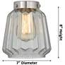 2_Downtown Caden Chatham 7"W Cord Oiled Bronze Pendant w/ Mercury Shade more views
