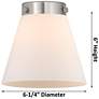 3_Downtown Caden Cone 6"W Cord Copper Mini Pendant w/ Clear Shade more views
