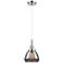 Downtown Caden Fulton 7"W Cord Chrome Pendant w/ Light Smoke Shade