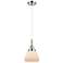 Downtown Caden Fulton 7"W Cord Polished Chrome Pendant w/ White Shade