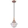 1_Downtown Caden Oxford 7"W Cord Copper Mini Pendant w/ Seedy Shade