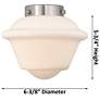 2_Downtown Caden Oxford 7"W Cord Polished Chrome Pendant w/ Clear Shade more views