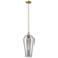 Downtown Chelsea 8"W Stem Bronze Mini Pendant w/ Light Smoke Shade