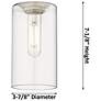 2_Downtown Crown Point 32"W 8 Light Stem Black Chandelier w/ Clear Shade more views