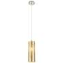1_Downtown Crown Point 5"W Cord Nickel Pendant w/ Mercury Shade
