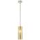 Downtown Crown Point 5"W Polished Nickel Pendant w/ Mercury Shade