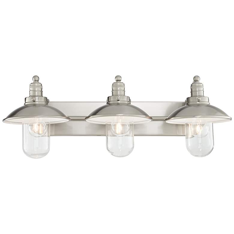Image 4 Downtown Edison 28 1/2 inch Wide Brushed Nickel Bath Light more views