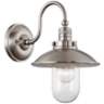 Downtown Edison Collection 13" High Brushed Nickel Sconce