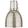 4_Downtown Lawton Bell 9 "H Satin Nickel Wall Sconce w/ Mercury Shade more views