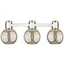 2_Downtown Lawton Sphere 24"W Nickel Vanity Light w/ Mercury Shade more views