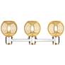 3_Downtown Lawton Sphere 24"W Nickel Vanity Light w/ Mercury Shade more views