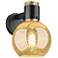 Downtown Lawton Sphere 9 "H Matte Black Wall Sconce w/ Mercury Shade