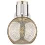4_Downtown Lawton Sphere 9 "H Satin Nickel Wall Sconce w/ Mercury Shade more views