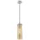 Downtown Lincoln 5"W Stem Satin Nickel Pendant w/ Mercury Shade