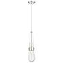 1_Downtown Milan 4"W Cord Polished Nickel Pendant w/ Seedy Shade