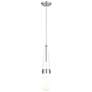 1_Downtown Milan 4"W Cord Satin Nickel Pendant w/ Glossy White Shade