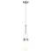 Downtown Milan 4"W Cord Satin Nickel Pendant w/ Glossy White Shade