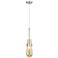 Downtown Milan 4"W Cord Satin Nickel Pendant w/ Mercury Shade