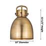5_Downtown Newton Bell 10" Wide Matte Black Mini Pendant more views