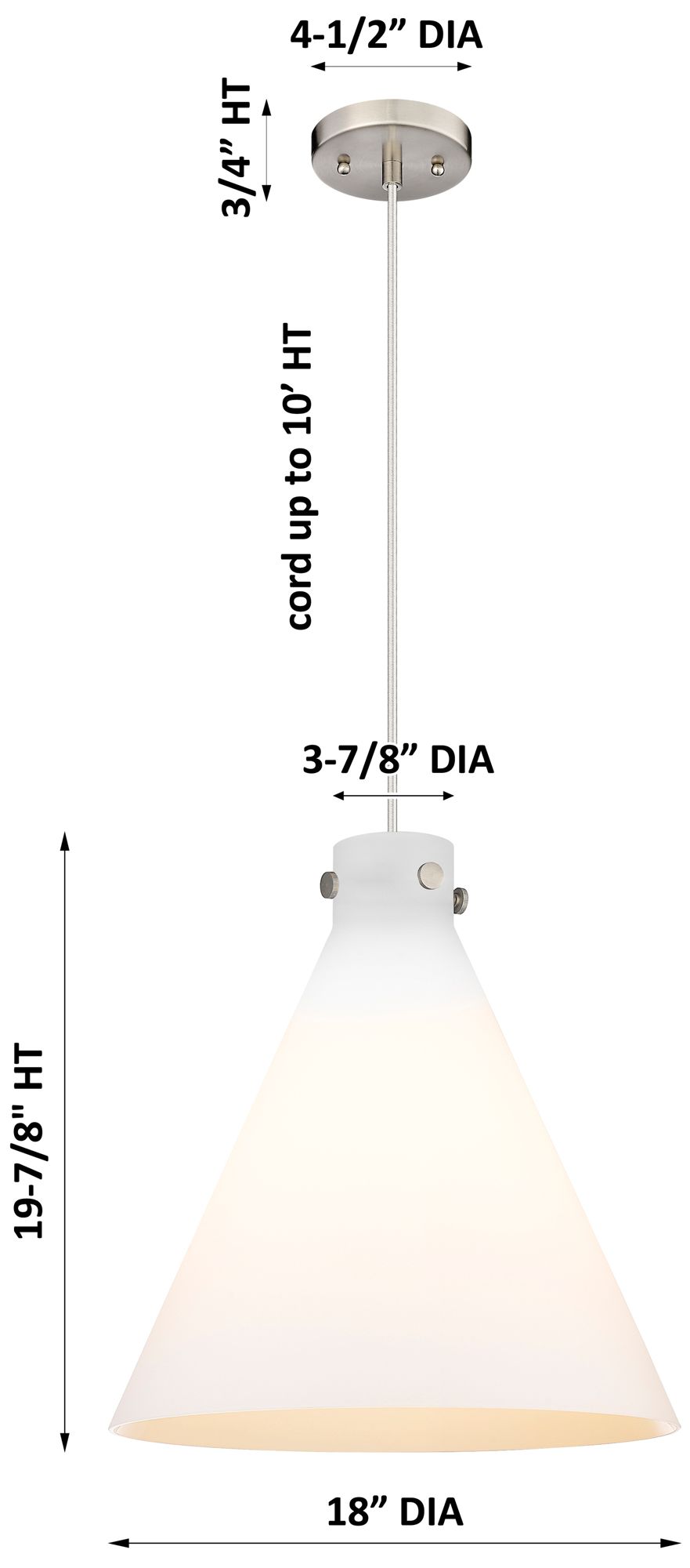 Image 4 Downtown Newton Cone 18"W Bronze Arch Pendant w/ Light Smoke Shade more views