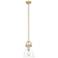 Downtown Newton Cone 8"W Bronze Arch Frame Mini Pendant w/ Clear Shade
