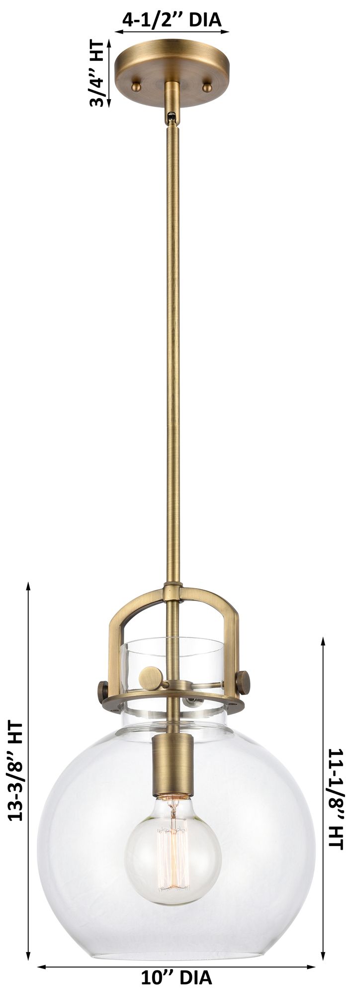 Image 2 Downtown Newton Sphere 10"W Nickel Arch Mini Pendant w/ Mercury Shade more views