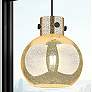 1_Downtown Newton Sphere 10"W Cord Black Mini Pendant w/ Mercury Shade