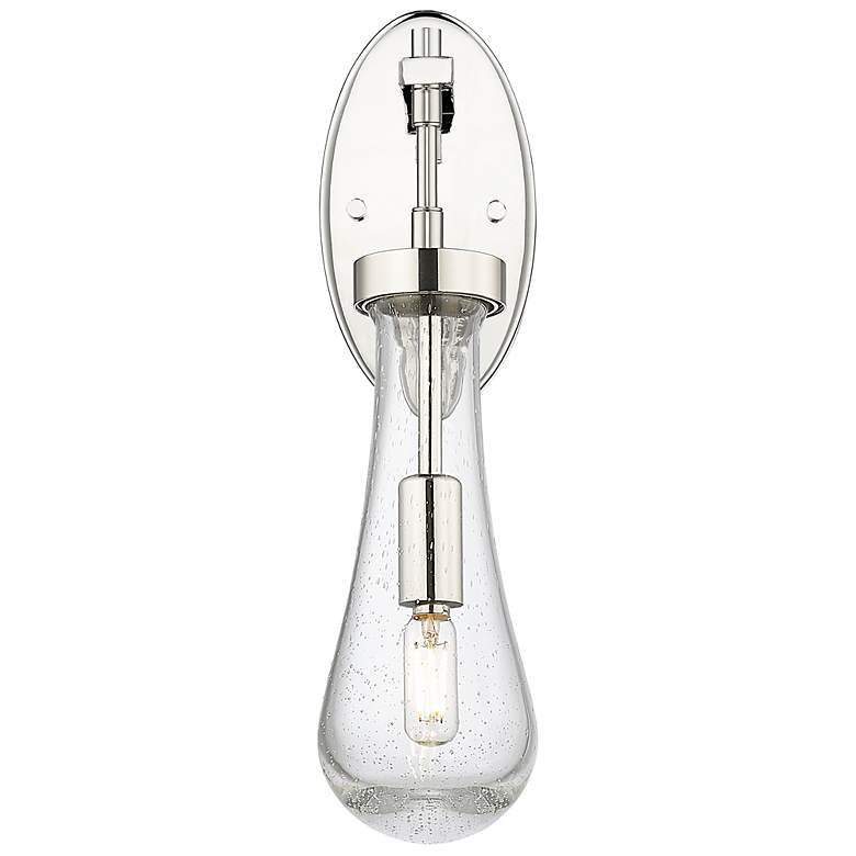Image 2 Downtown Owego 16 "H Polished Nickel Wall Sconce w/ Seedy Shade more views