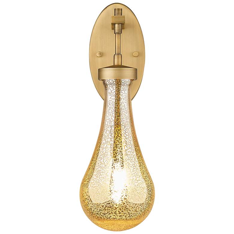 Image 2 Downtown Owego 17 "H Brushed Brass Wall Sconce w/ Mercury Shade more views
