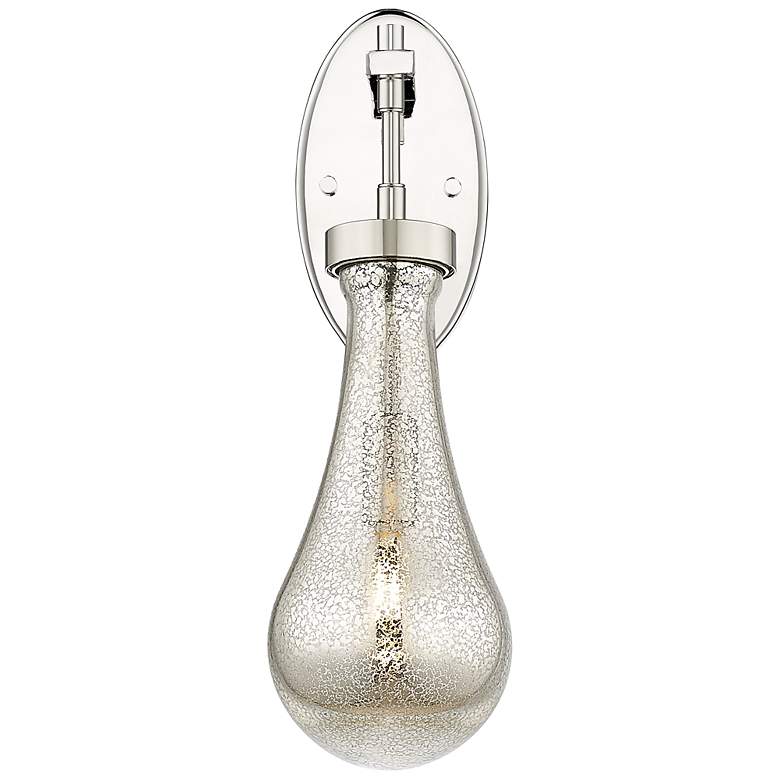 Image 2 Downtown Owego 17 "H Polished Nickel Wall Sconce w/ Mercury Shade more views
