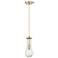Downtown Owego 5"W Cord Champagne Bronze Pendant w/ Clear Shade