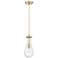 Downtown Owego 5"W Cord Champagne Bronze Pendant w/ Clear Shade