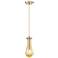 Downtown Owego 5"W Cord Champagne Bronze Pendant w/ Mercury Shade