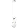 1_Downtown Owego 5"W Cord Polished Nickel Pendant w/ Seedy Shade