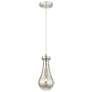 1_Downtown Owego 5"W Cord Satin Nickel Pendant w/ Mercury Shade