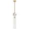 Downtown Pilaster 5"W Stem Champagne Bronze Pendant w/ Clear Shade