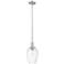 Downtown Preston 6"W Satin Nickel Mini Pendant w/ Clear Flute Shade
