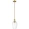 Downtown Preston 6"W Stem Bronze Mini Pendant w/ Clear Flute Shade