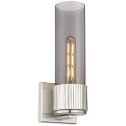 Downtown Urban Bolivar 15" High Polished Nickel Wall Sconce