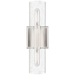 Downtown Urban Bolivar 15"H Polished Nickel 2-Light Sconce