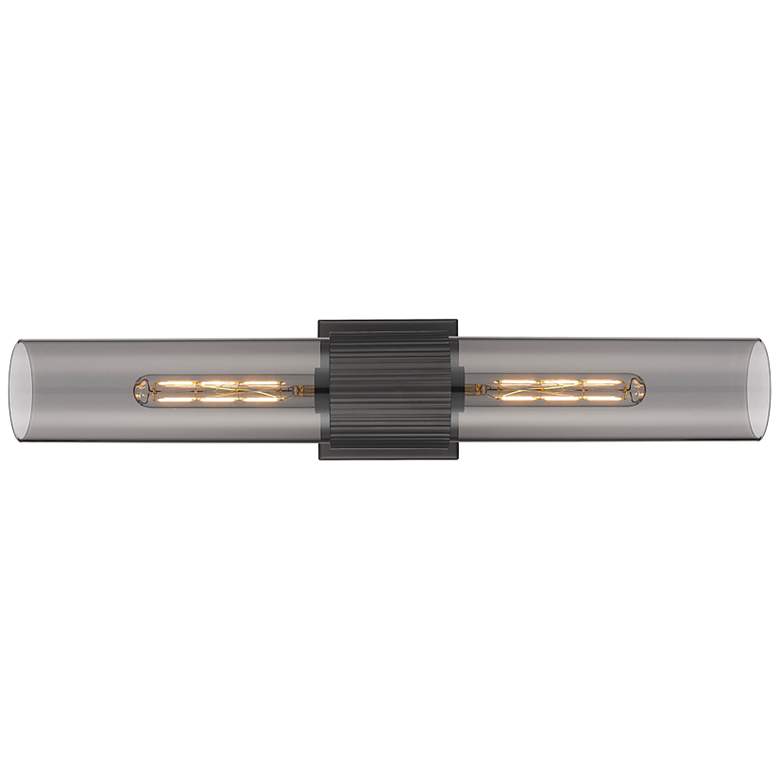 Image 6 Downtown Urban Bolivar 24"H Matte Black 2-Light Wall Sconce more views