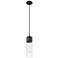 Downtown Urban Bolivar 5 "W Cord Matte Black Pendant With Seedy Shade
