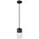 Downtown Urban Bolivar 5 "W Cord Matte Black Pendant With Seedy Shade