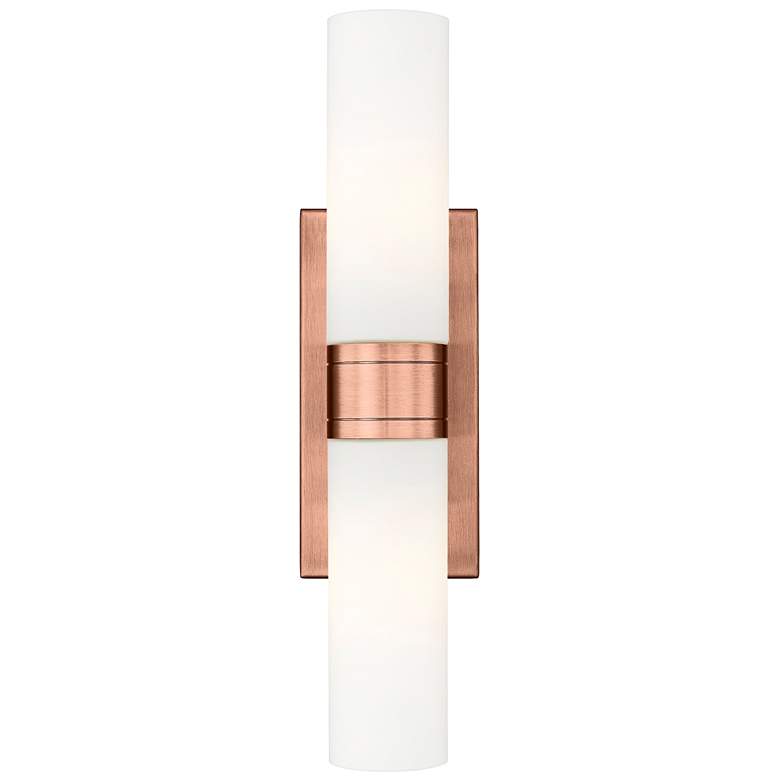 Image 1 Downtown Urban Boreas 18" High Antique Copper 2-Light Sconce
