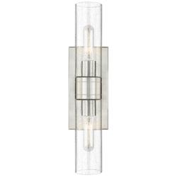 Downtown Urban Boreas 18" High Satin Nickel Wall Sconce