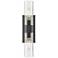 Downtown Urban Boreas 18"H Matte Black 2-Light Wall Sconce