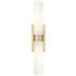 Downtown Urban Boreas 24" High Brushed Brass Wall Sconce