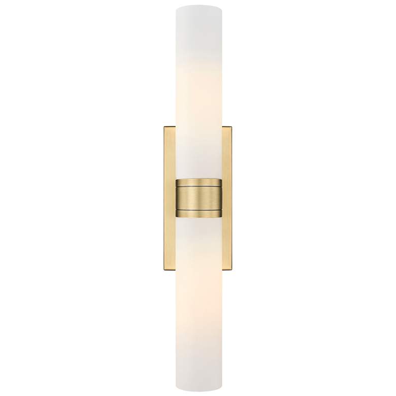 Image 1 Downtown Urban Boreas 24"H Brushed Brass 2-Light Wall Sconce
