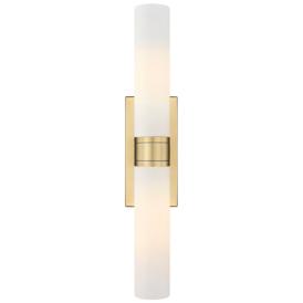 Downtown Urban Boreas 24"H Brushed Brass 2-Light Wall Sconce Downtown Urban Boreas 24"H Brushed Brass 2-Light Wall Sconce